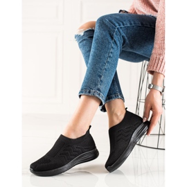 Renda Durchbrochene Sportschuhe zum Hineinschlüpfen schwarz 2