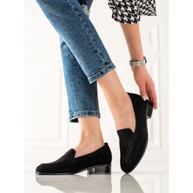 Vinceza Durchbrochene Wildlederschuhe schwarz 1