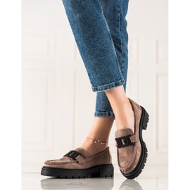 Modische LA.FI-Loafer beige braun 1