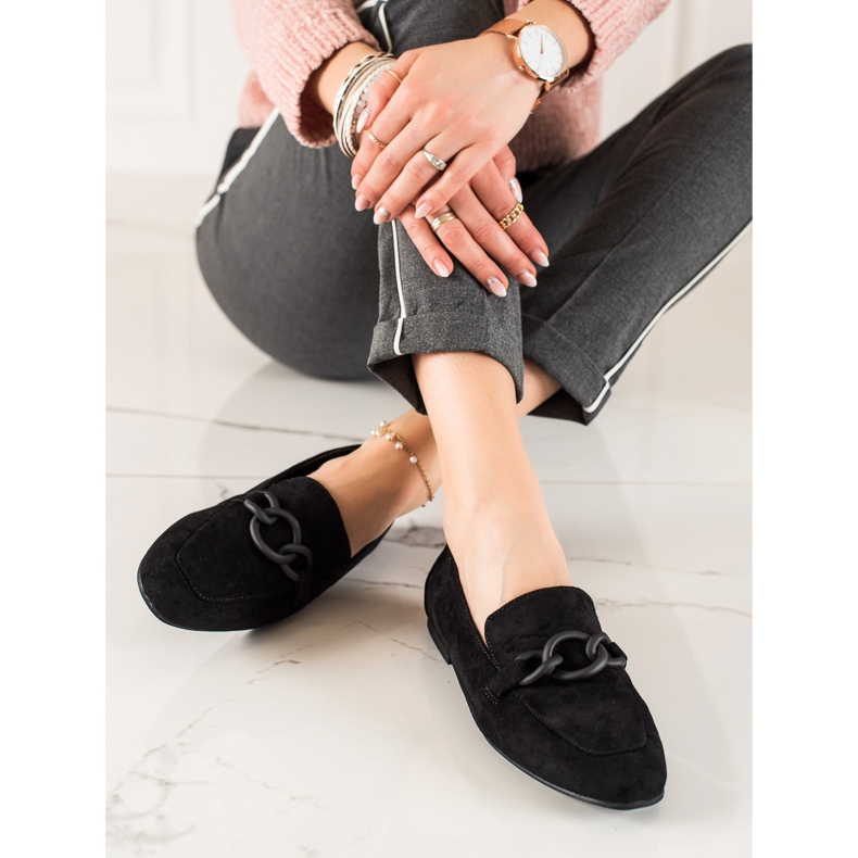 LA.FI Wildleder-Loafer schwarz 1