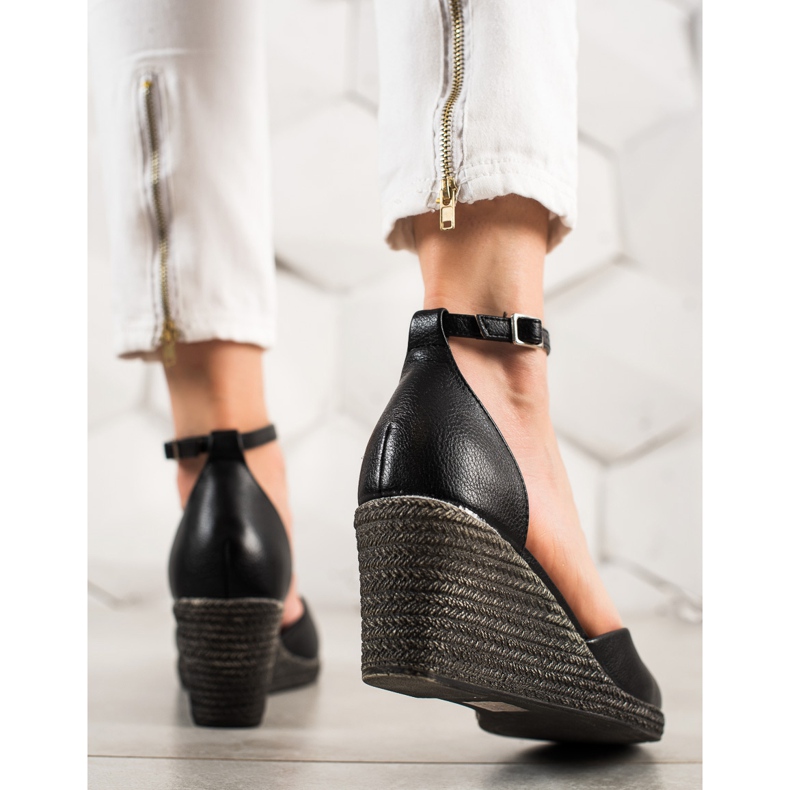 W. Potocki Sandalen Pumps auf Koturnie Potocki schwarz 1