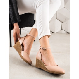 W. Potocki Sandalen Pumps auf Koturnie Potocki beige 1