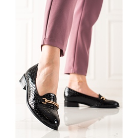 W. Potocki Elegante Schuhe mit Potocki-Dekoration schwarz 1