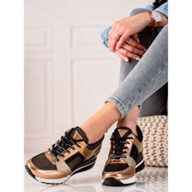 VINCEZA Sneakers in Schwarz und Gold golden 1