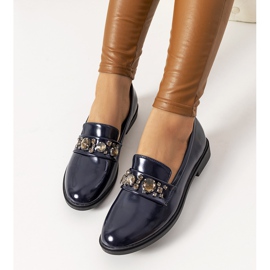 Marineblaue Loafer von Shinn 1