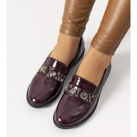 Kastanienbraune Loafer von Shinn rot mehrfarbig 1