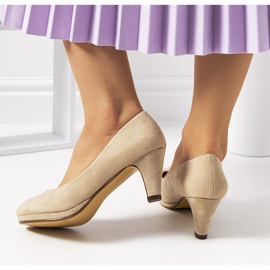 Beige Damenpumps von Alves 2