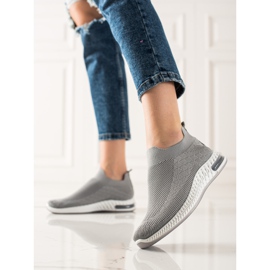 Goodin Klassische Slip-On-Sneaker grau 1