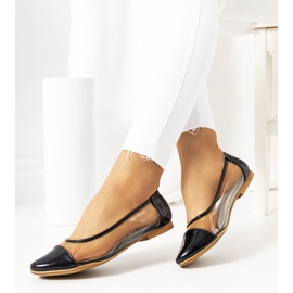 Schwarze transparente Pastella Ballerinas 1