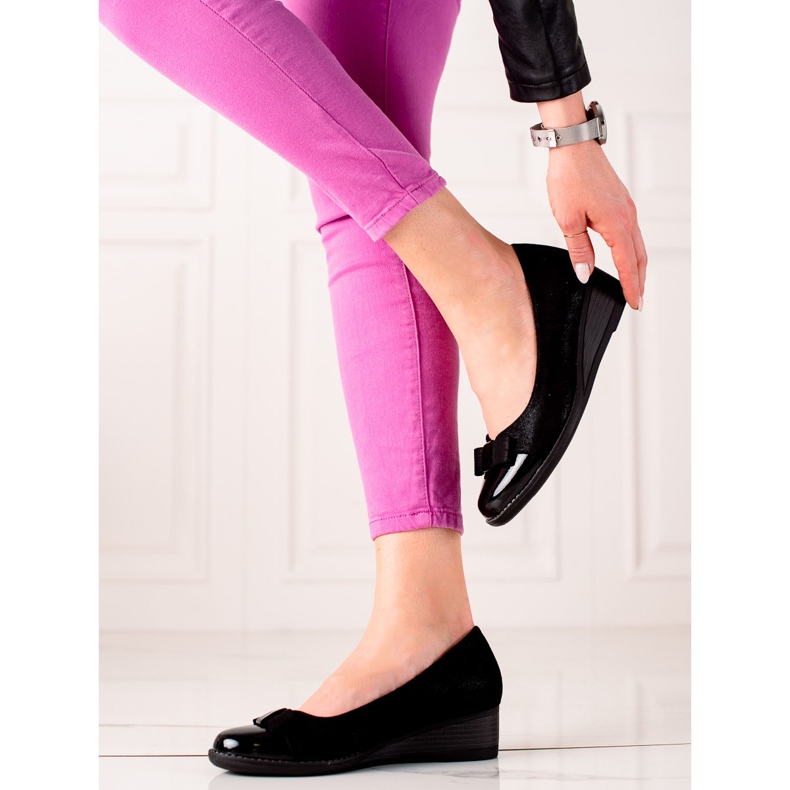 Pumps mit Vinceza-Brokat schwarz 2