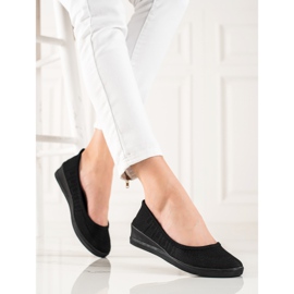 Evento Bequeme schwarze Ballerinas 1