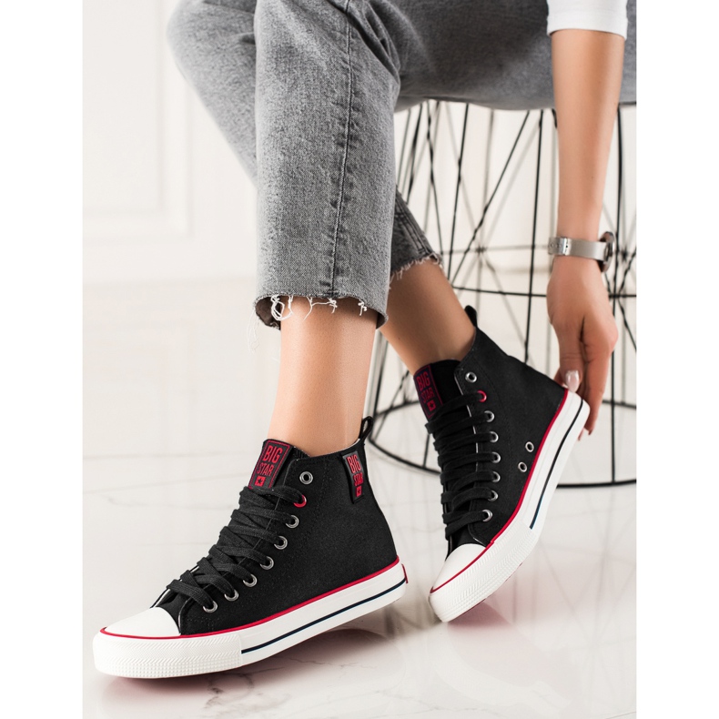 Hohe Turnschuhe Big Star JJ274126 schwarz 1