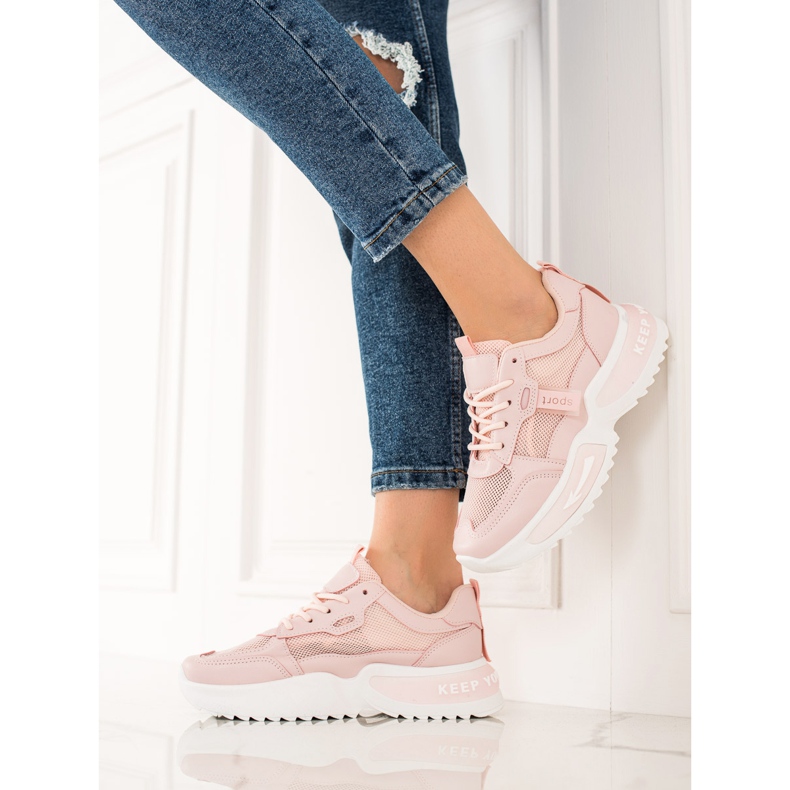 TRENDI Rosa Mode-Turnschuhe 1
