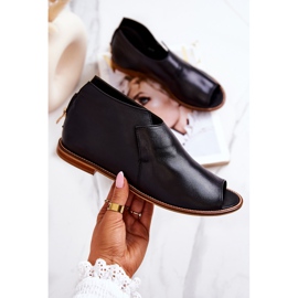 Lederstiefel mit hohem Absatz Laura Messi Schwarz 2324 1