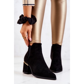 PS1 Durchbrochene Cowboystiefel aus schwarzem Helloni-Wildleder 2