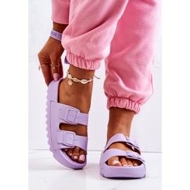PS1 Gummipantoffeln auf der lila Westie-Plattform violett 2
