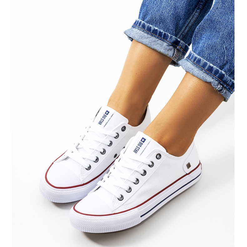 Big Star klassische weiße Elise Sneakers 1