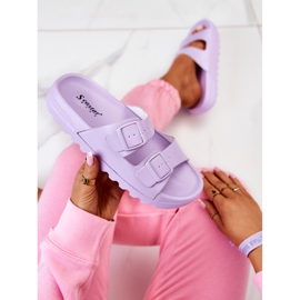 PS1 Gummipantoffeln auf der lila Westie-Plattform violett 1