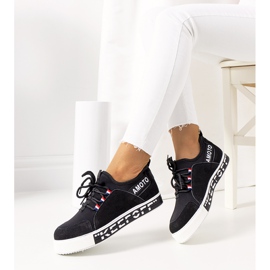 Schwarze Damen-Sneaker von Burges 1
