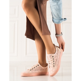 Openwork Damen Big Star Turnschuhe JJ274059 rosa 1