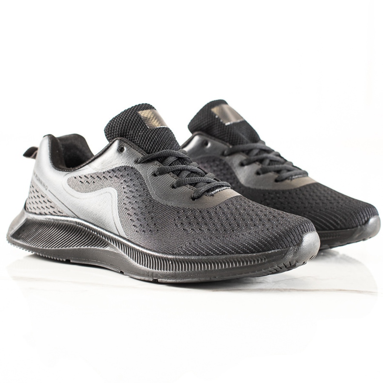 TRENDI Leichte Sportschuhe schwarz grau 2