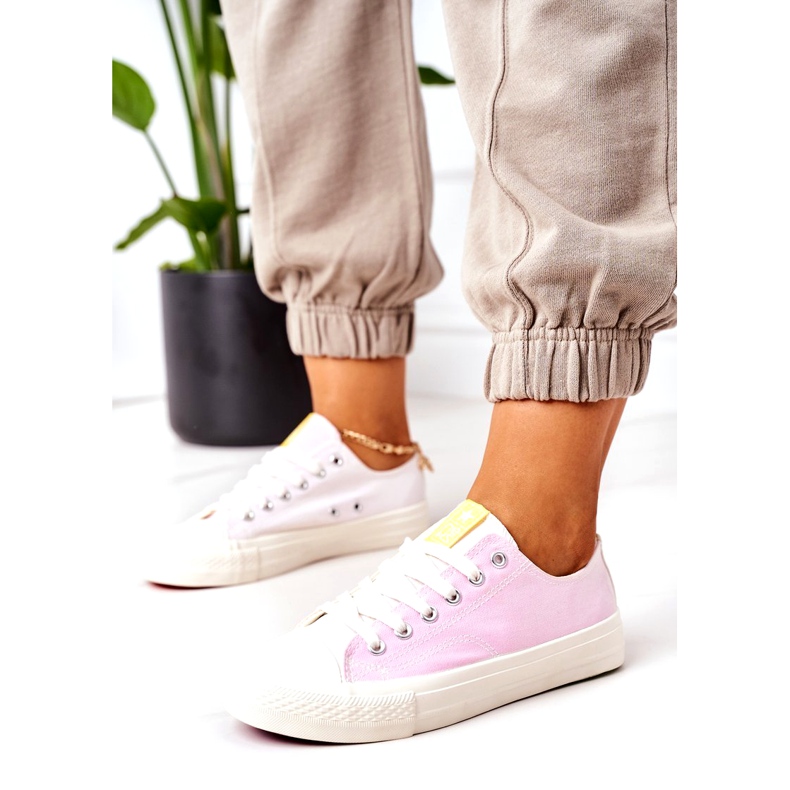 NEWS Klassische Ecoma Sneakers mit Farbwechsel für Damen weiß mehrfarbig 6