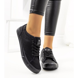 Big Star Schwarze Damenturnschuhe JJ274066 2