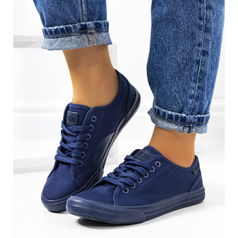 Big Star Marineblaue Damenturnschuhe JJ274067 2