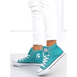 High-Top-Sneaker Ingi Turquise blau 2