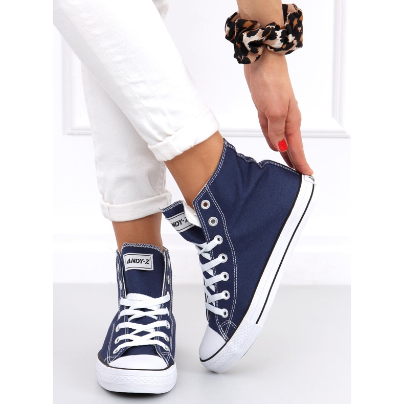 High-Top-Sneaker Ingi DK.BLUE marineblau 2