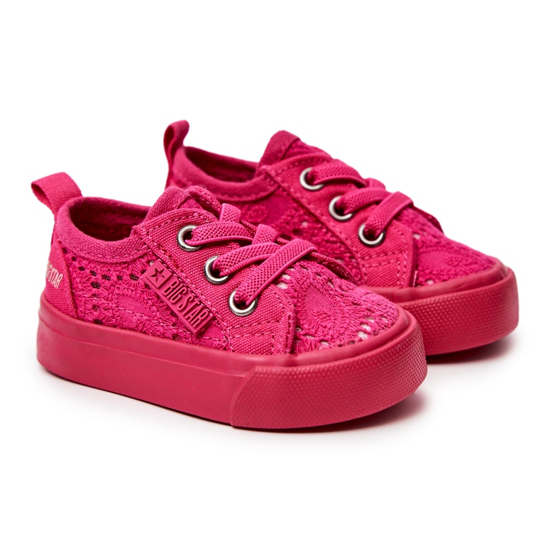 Durchbrochene Turnschuhe Big Star JJ374015 Rosa 2