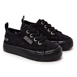 Schwarze Openwork Big Star JJ374133 Turnschuhe 3