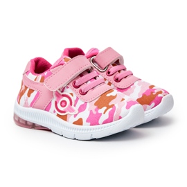 FR1 Sportschuhe für Kinder mit Klettverschluss Rosa Bethy 1