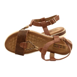 Evento braune Damen Sandalen 21SD14-3545 4