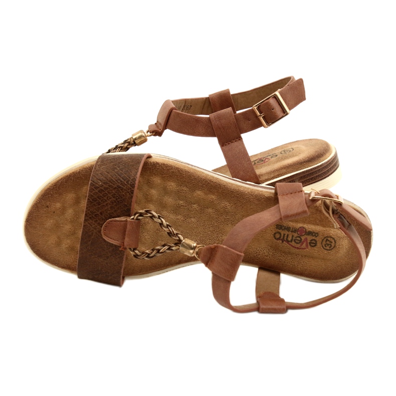 Evento braune Damen Sandalen 21SD14-3545 4