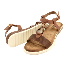 Evento braune Damen Sandalen 21SD14-3545 3