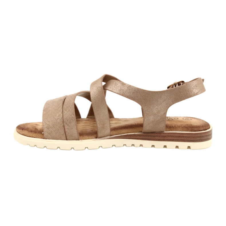 Golden Metallic Women's Evento 20SD14-2064 Sandalen braun 2