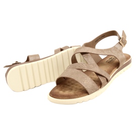 Golden Metallic Women's Evento 20SD14-2064 Sandalen braun 4