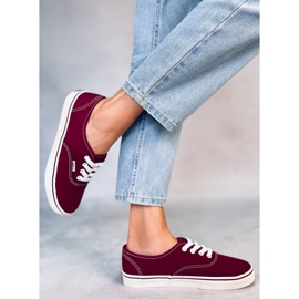 Aura Wine-Turnschuhe für Damen rot 2