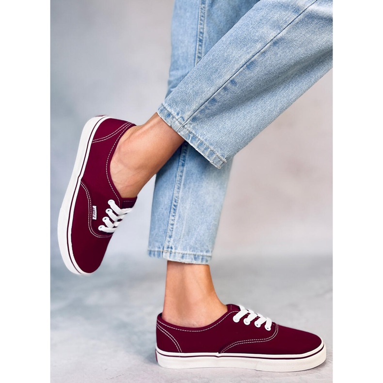 Aura Wine-Turnschuhe für Damen rot 2