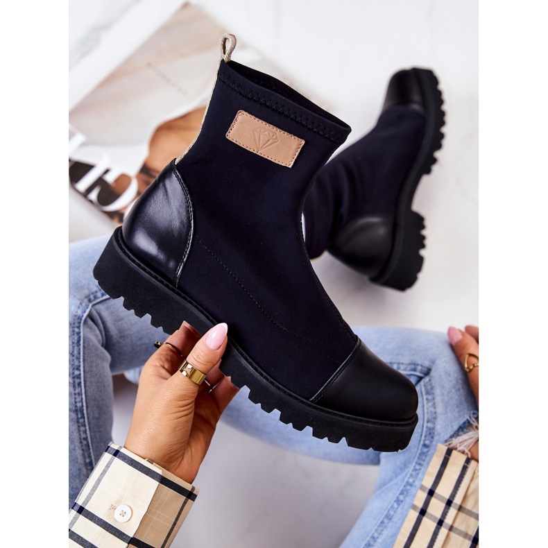 Stoff-Slipper Nicole Schwarz 2705 1