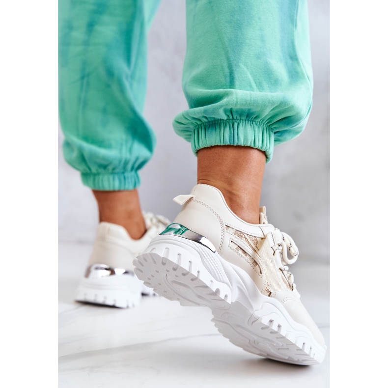 Turnschuhe auf einer massiven Sohle Beige Ihr Stil 1