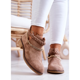 PS1 Wildlederstiefel mit Kette Braun Talitha 2