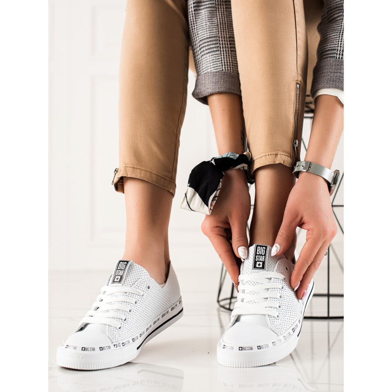 Damen Big Star Turnschuhe FF274024 weiß 2