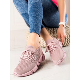 Damen Sneakers Big Star JJ274266 rosa 2