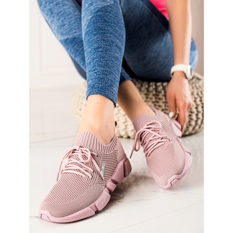 Damen Sneakers Big Star JJ274266 rosa 2