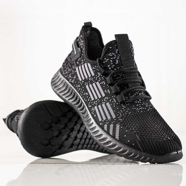 TRENDI Leichte Sportschuhe für Herren schwarz 1