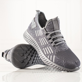 TRENDI Leichte Sportschuhe für Herren grau 1