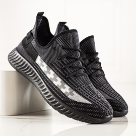 TRENDI Schwarze Turnschuhe der Männer 2