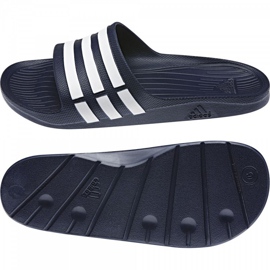 Adidas Duramo Slide G15892 Hausschuhe weiß navy blau 1